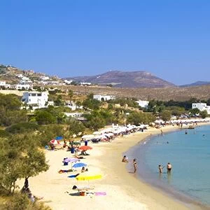 Greece, Paros Island, Krios Beach from above