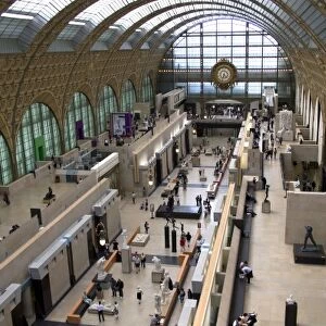Interior of the Musee d Orsay located in Paris, France