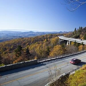 Linn Cove Viaduct on the Blue Ridge Parkway in North Carolina