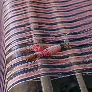 Sweden, Norrkoping, former mill town, cloth loom detail