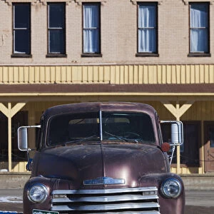USA, Colorado, Leadville, 1950s Cheverolet pickup truck