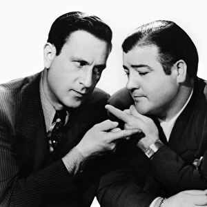 ABBOTT AND COSTELLO, 1942. Bud Abbott (left) and Lou Costello in the film Rio Rita, 1942