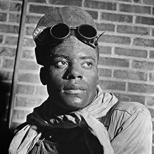 ALABAMA: WORKER, 1942. Alonzo Bankston, a furnace operator at a Tennessee Valley