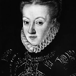 ANNA OF AUSTRIA (1547-1580). Queen consort of Spain and Portugal as wife of King Philip II
