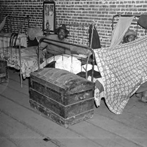 ARKANSAS: REFUGEE, 1937. Flood refugees in a temporary infirmary operated by the
