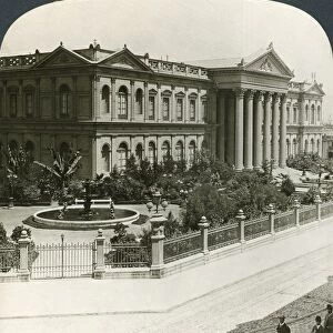 CHILE: SANTIAGO, c1908. National Congress Building, Santiago, Chili. Stereograph