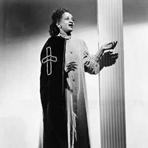 CLARA WARD (1924-1973). American gospel artist. Photograph by James J. Kriegsmann, 1958