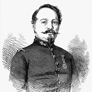 CLAUDE ETIENNE MINIE (1814-1879). French army officer and inventor. Wood engraving, 1855