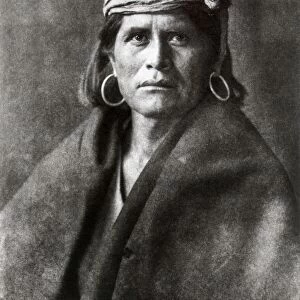 CURTIS: HOPI NATIVE AMERICAN. Photograph of a Walpi man, 1921, by Edward S. Curtis