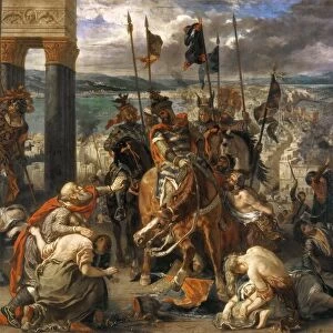 DELACROIX: CRUSADES, 1204. Entry of Crusaders into Constantinople in 1204