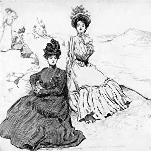 GIBSON GIRLS, c1900. Picturesque America, anywhere in the mountains