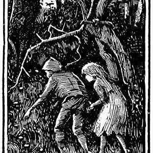 GRIMM: HANSEL AND GRETEL. Drawing, c1891, by Henry J