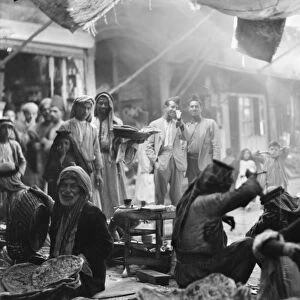 IRAQ: MOSUL MARKET, c1932. A market in Mosul, Iraq. Photograph, c1932