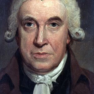 JAMES WATT (1736-1819). Scottish mechanical engineer and inventor. Oil on panel by Henry Howard