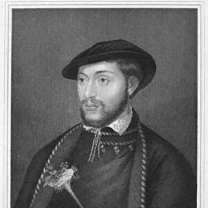 JOHN DUDLEY (1502?-1553). Duke of Northumberland. English soldier and Lady Jane Grey conspirator. Stipple engraving, 1836, after the painting by Hans Holbein