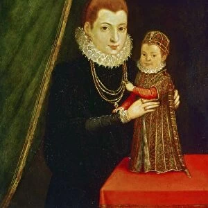 MARY, QUEEN OF SCOTS (1542-1587). Mary Stuart, Queen of Scotland, 1542-1567. Mary with her son