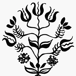 MENNONITES: HEX SIGN. Tree of Life, symbol of fertility, from an American Mennonite