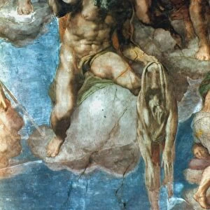 MICHELANGELO: ST. BARTH. St. Bartholomew; detail of the Last Judgment from the Sistine Chapel ceiling