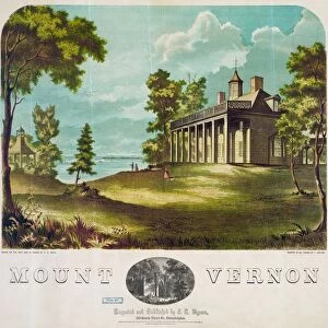 MOUNT VERNON, 1859. Mount Vernon, the home of George Washington on the Potomac River in Virginia