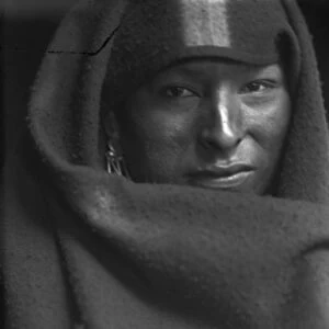 NATIVE AMERICAN, c1900. Portrait of a Sioux Native American, probably a member