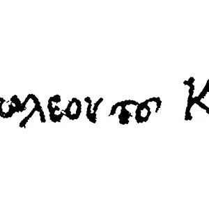NICOLAUS COPERNICUS (1473-1543). Polish astronomer. Autograph signature in Greek