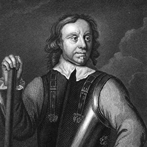 OLIVER CROMWELL (1599-1658). Lord Protector of England (1653-1658). Copper engraving, English, 1809