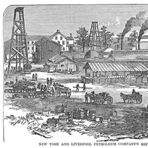PENNSYLVANIA: TITUSVILLE. View of the New York and Liverpool Petroleum Company