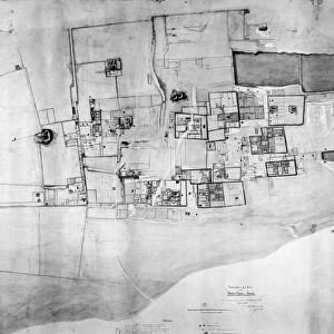 Plan of the ruins of Chan Chan, Chimu, Peru, 1896, after a survey done in 1893