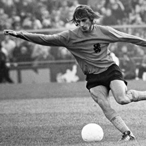ROB RENSENBRINK (1947- ). Dutch soccer player. Photograph, c1975