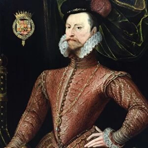 ROBERT DUDLEY (1532-1588). 1st Earl of Leicester. English courtier. Oil on panel