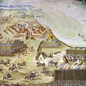 SAINT-QUENTIN, 1557. Hapsburg forces under Emmanuele Filiberto attack French forces