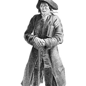 SCOTT: GUY MANNERING, 1815. Dominie Sampson, the schoolmaster in the novel Guy Mannering