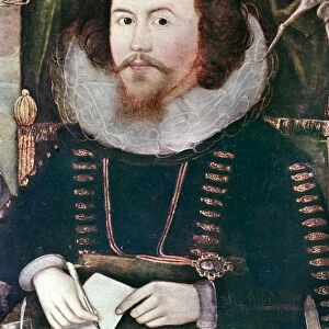 SIR HENRY UNTON (c1557-1596). English soldier and diplomat. Oil on panel (detail)