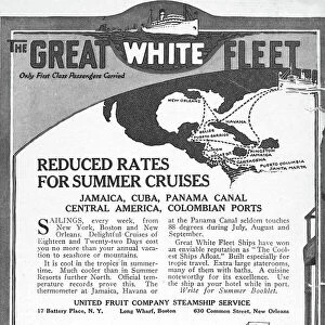 UNITED FRUIT COMPANY, 1922. Advertisement from an American magazine of 1922, for