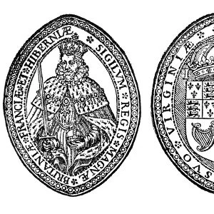 VIRGINIA COMPANY: SEAL. Seal of the Virginia Company. Early 17th century