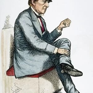 WILLIAM EWART GLADSTONE (1809-18981). English Politician: wood engraving, 19th century