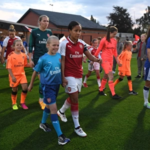 Alex Scott Leads Arsenal Ladies Out Against Everton Ladies in Pre-Season Friendly