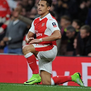 Alexis Sanchez in Action: Arsenal vs. Lincoln City - Emirates FA Cup Quarter-Final