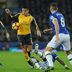 Alexis Sanchez in Action: Everton vs. Arsenal, Premier League 2016-17