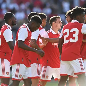 Arsenal Celebrates Goals in Pre-Season Friendly Against 1. FC Nürnberg