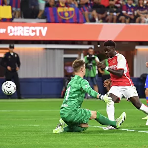 Arsenal Takes the Lead: Bukayo Saka Scores First Goal Against FC Barcelona in 2023 Pre-Season Friendly