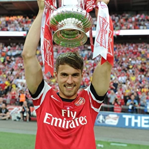 Arsenal's Aaron Ramsey Lifts FA Cup after Victory over Hull City