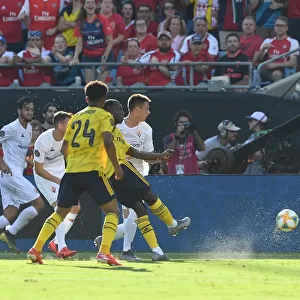 Arsenal's Eddie Nketiah Scores First Goal in Arsenal v Fiorentina 2019-20 International Champions Cup Match in Charlotte