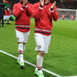 Arsenal's Jack Wilshere Celebrates After Arsenal v Wigan Athletic, Premier League 2012-13