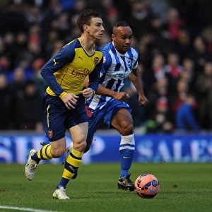 Laurent Koscielny Outmuscles Chris O'Grady in FA Cup Clash: Brighton vs Arsenal