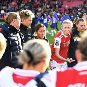 Leah Williamson's Emotional Reaction: Arsenal Women vs Chelsea Women Clash at Emirates Stadium