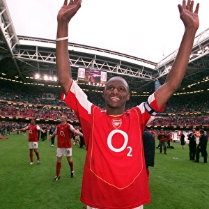 Patrick Vieira (Arsenal) celebrates after the match