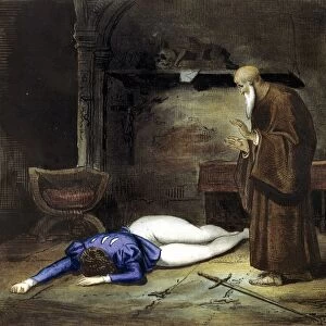 Achille Deveria (1800-1857) and Louis Boulanger (1806-1867) The Death of Romeo. Illustration