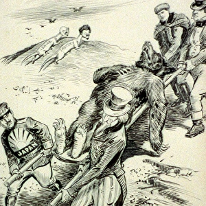 Anti-Communist cartoon of 1918 by W. A. Rogers published during the Red Scare, 1917-1919