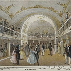 Austria, Vienna, Dancing at Hotel Europa, print